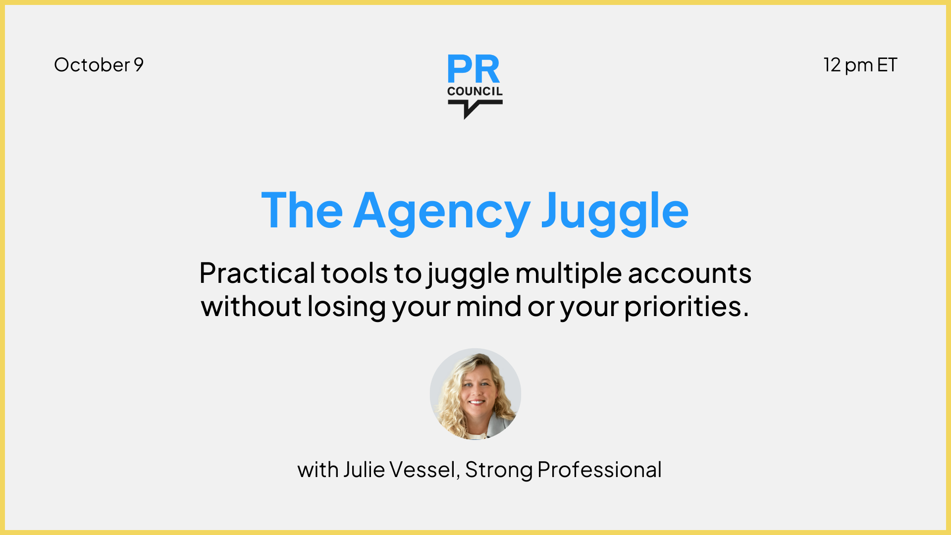 The Agency Juggle: Tools for Staying Sane and Sharp